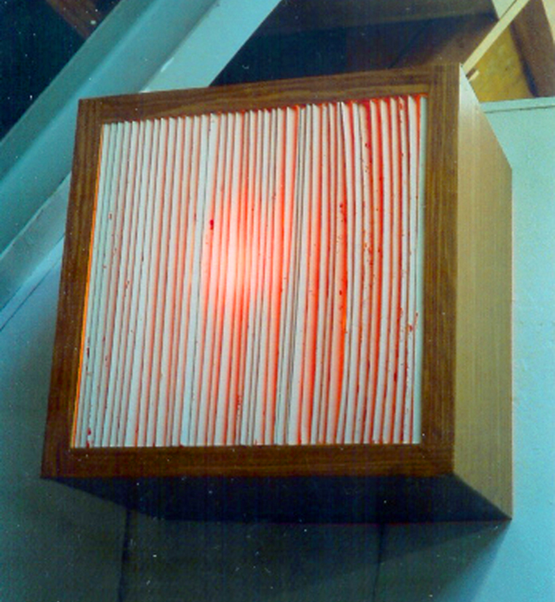Untitled | Foamboard, Adhesive Plastic, Acrylic, Wood, Halogen Light | 80 x 80 x 30 cm | 2003