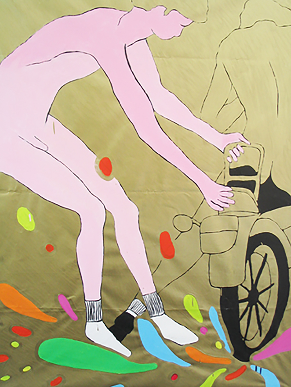 Untitled | Acrylic and Gold Paint on Canvas | 200 x 145 cm | 2005
